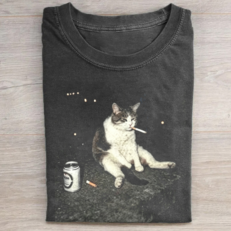 Drunk Cat T-shirt