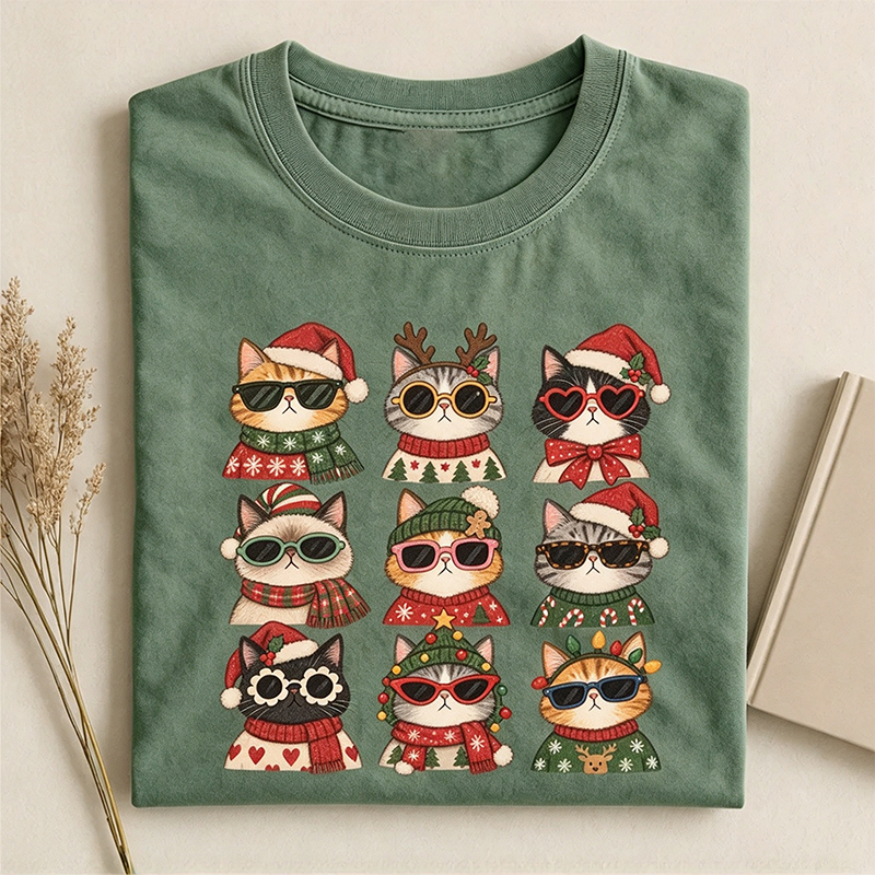 Funny Cats in Sunglasses T-shirt