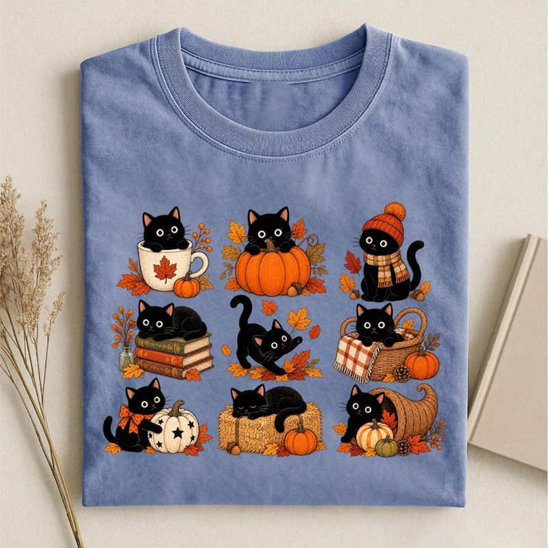 Fall Cat T-shirt