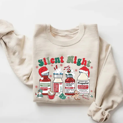 Silent Night Christmas Sweatshirt
