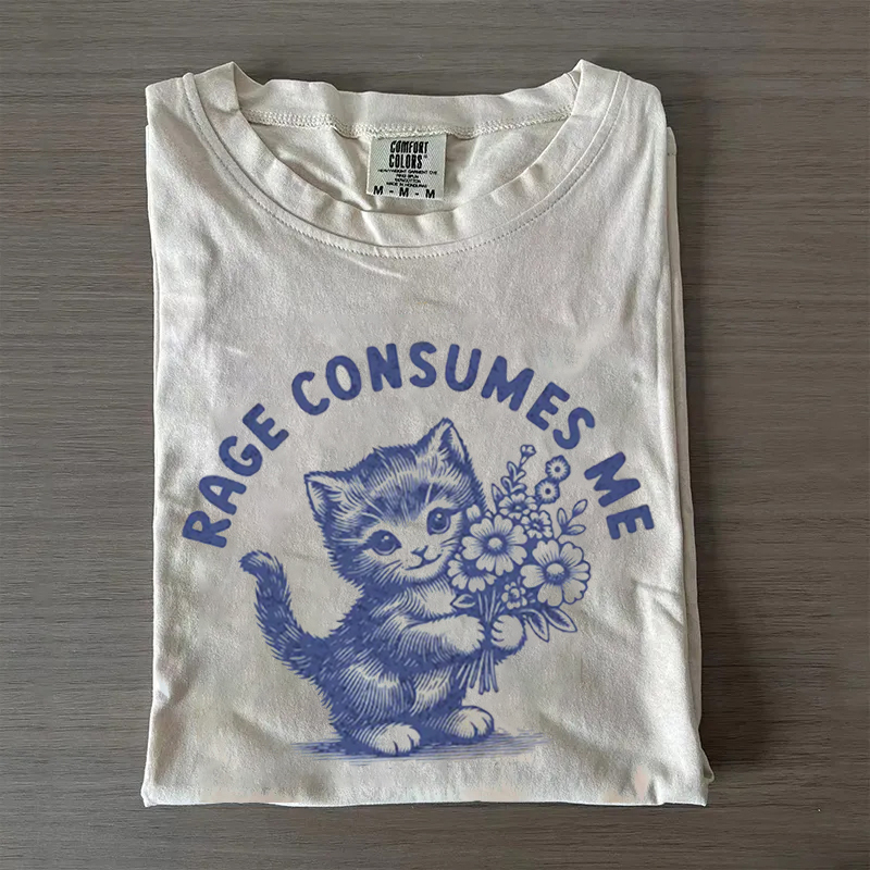 Rage Consumes Me Kitten T-Shirt