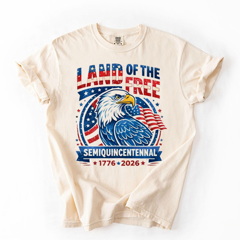 1776 2026 Land Of The Free Patriotic T-shirt
