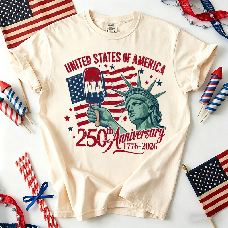 1776 2026 Land Of The Free Patriotic T-shirt