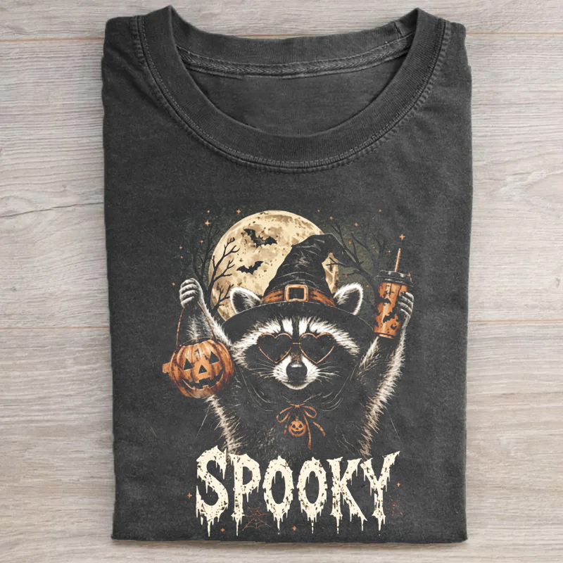 Halloween Raccoon Moon T-shirt