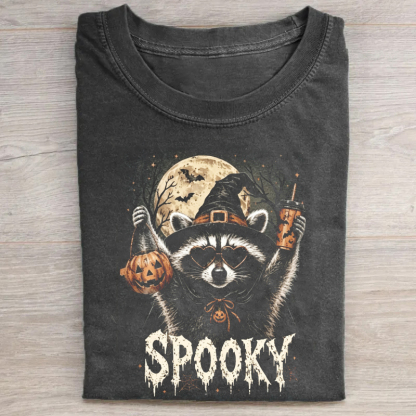 Halloween Raccoon Moon T-shirt