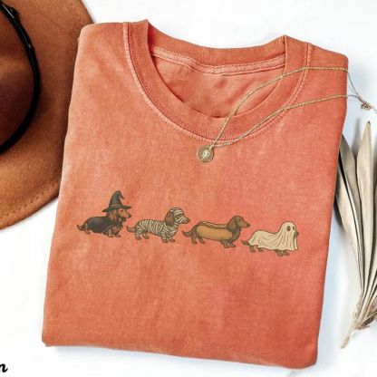 Halloween Wiener Dog T-shirt
