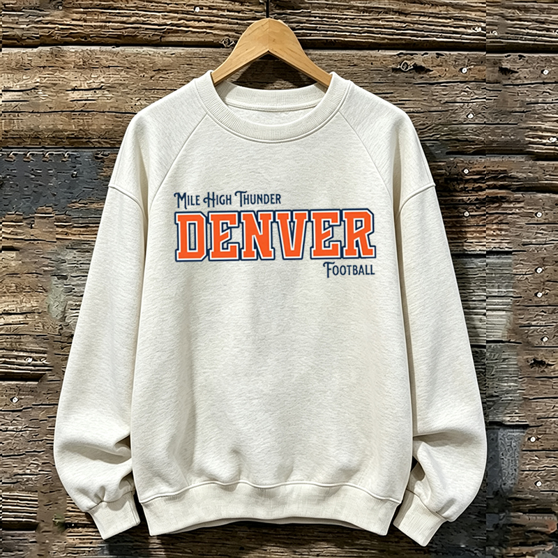 Denver Retro Football Sweatshirt