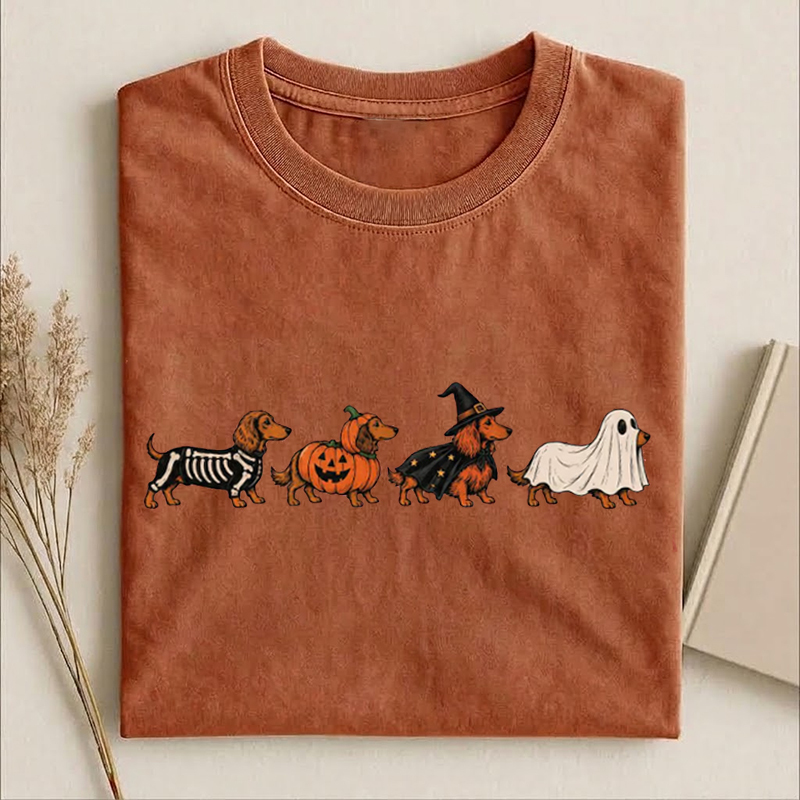 Halloween Dachshund  T-shirt