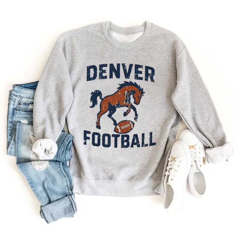 Denver Retro Football Sweatshirt