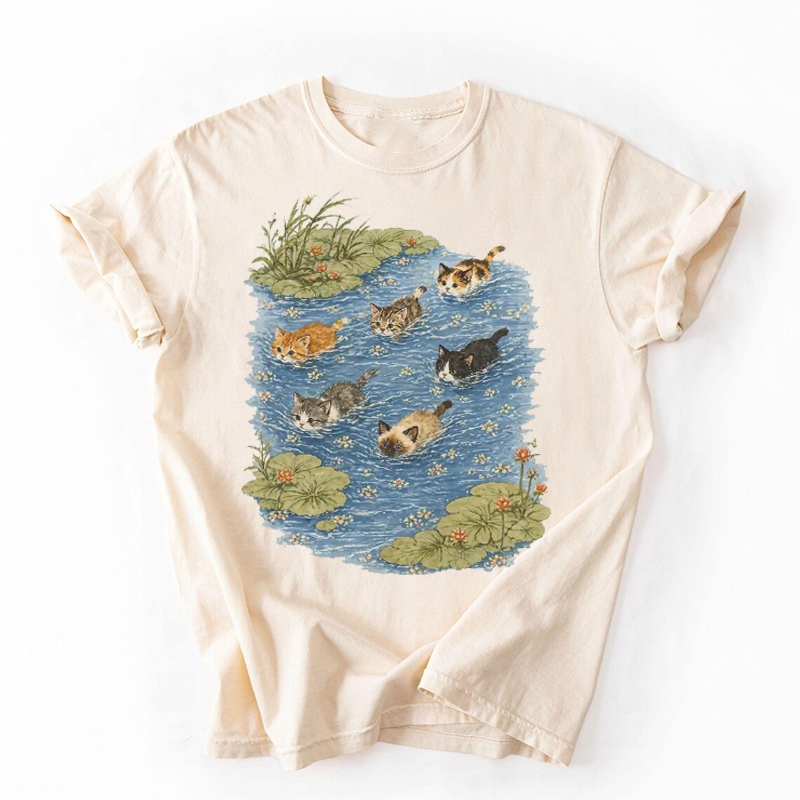 Swimming Cats T-shirt