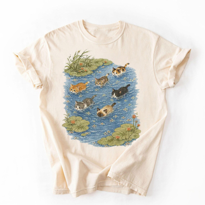 Swimming Cats T-shirt