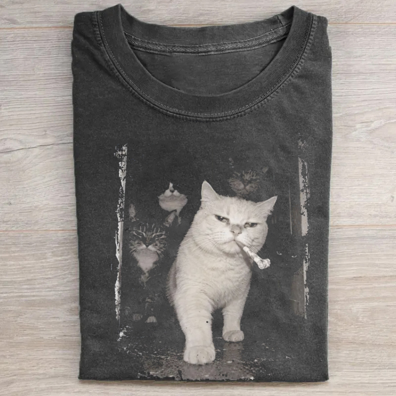 Funny Party Animal Cat T-shirt