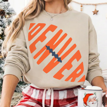 Denver Retro Football Sweatshirt
