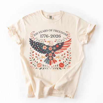 1776 2026 Land Of The Free Patriotic T-shirt
