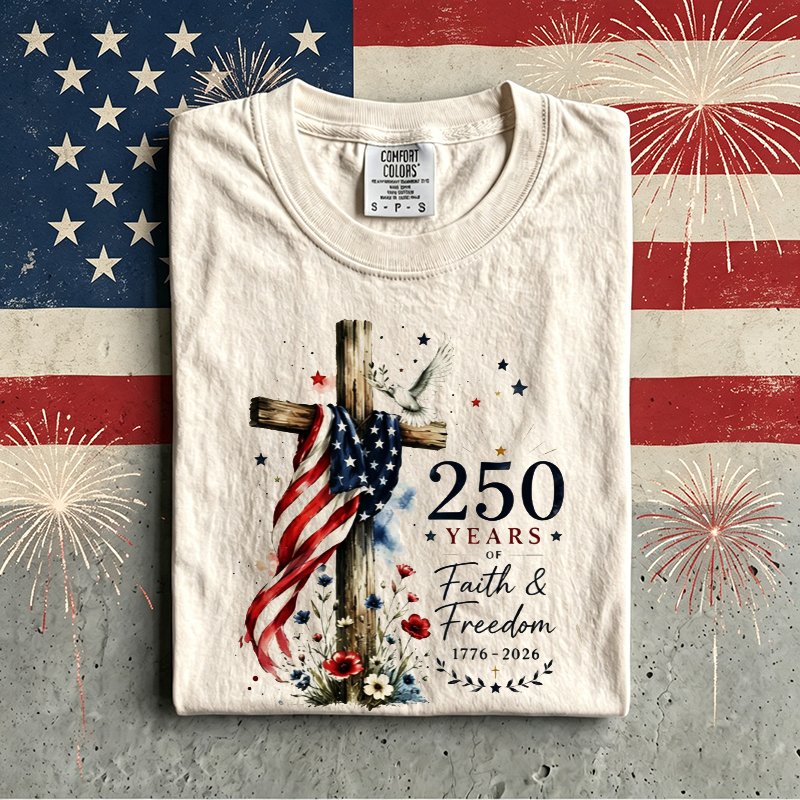 1776 2026 Land Of The Free Patriotic T-shirt