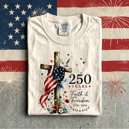 1776 2026 Land Of The Free Patriotic T-shirt