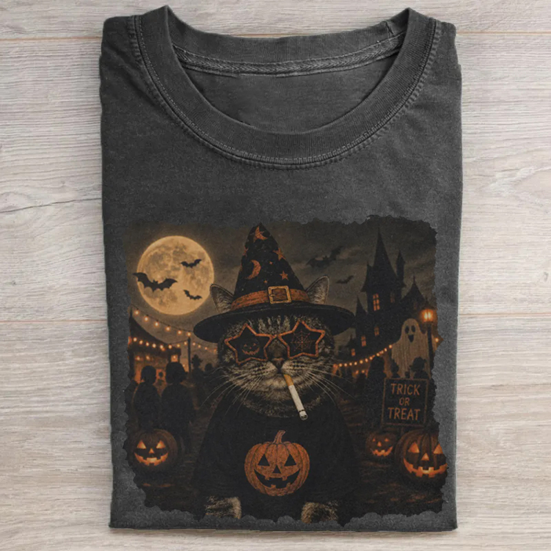 Funny Smoking Cat T-Shirt