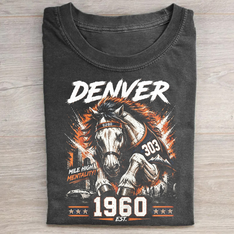Denver Retro Football T-shirt