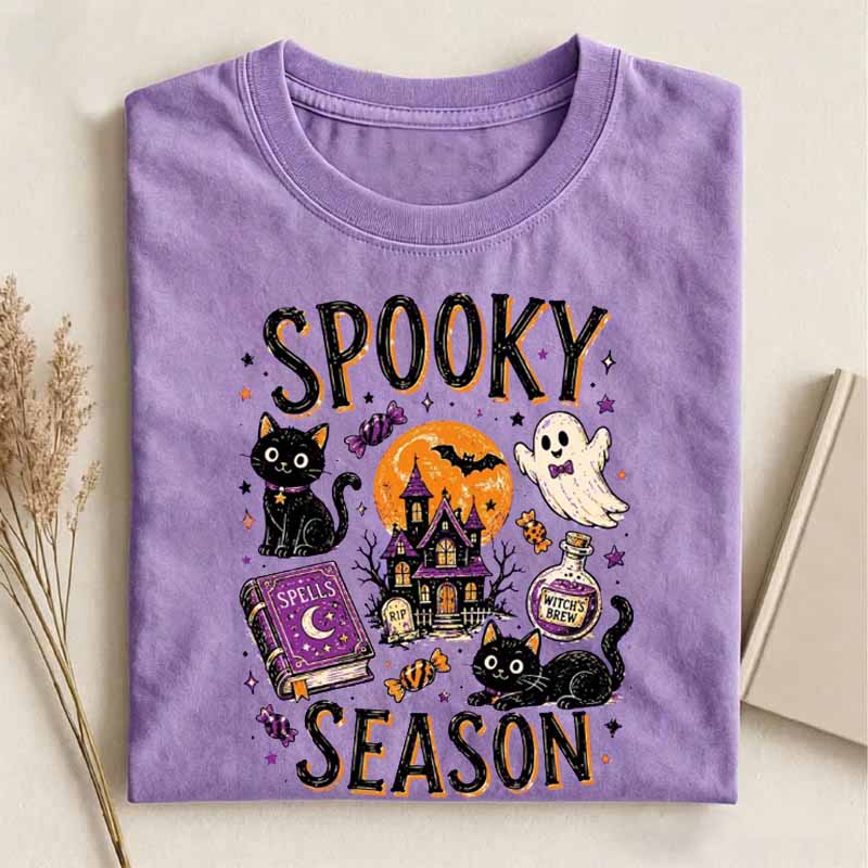 Cute Black Cat Halloween T-shirt