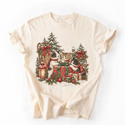 Christmas Cat T-shirt