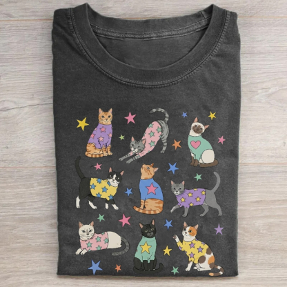 Whimsical Cat Lover T-shirt