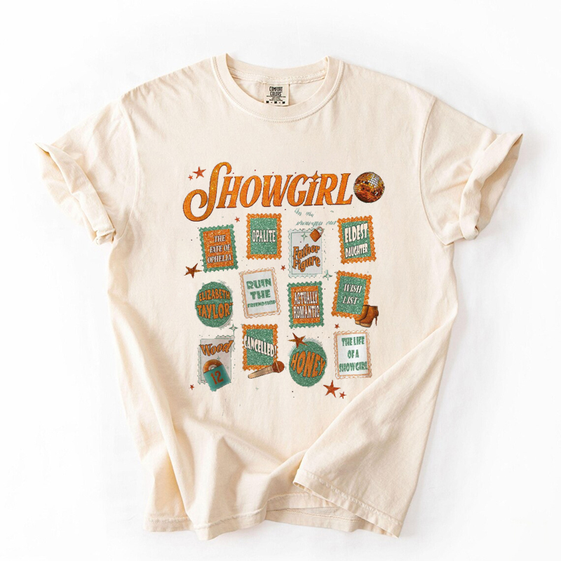 The Life of the Showgirl stamps T-Shirt