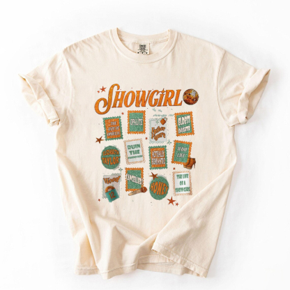 The Life of the Showgirl stamps T-Shirt