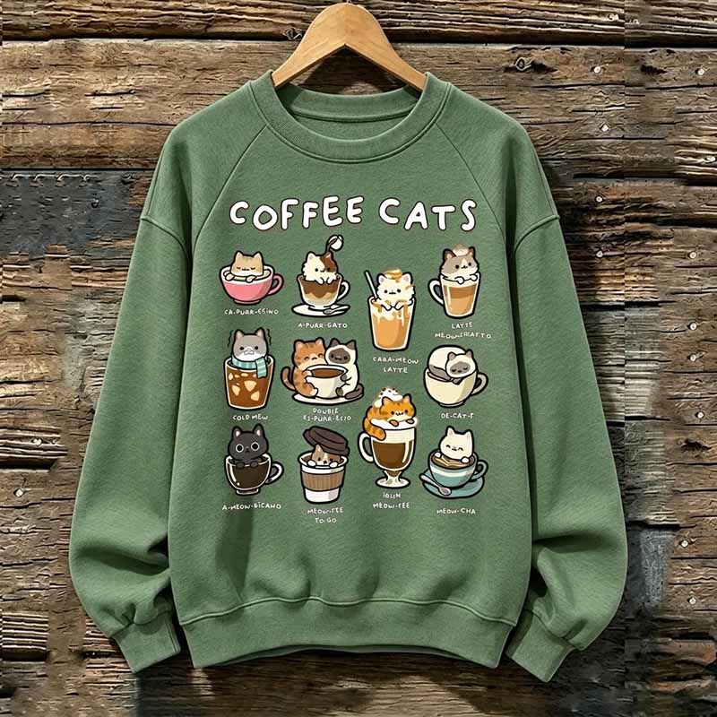 Coffee Cats Sweatshirt