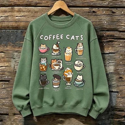 Coffee Cats Sweatshirt
