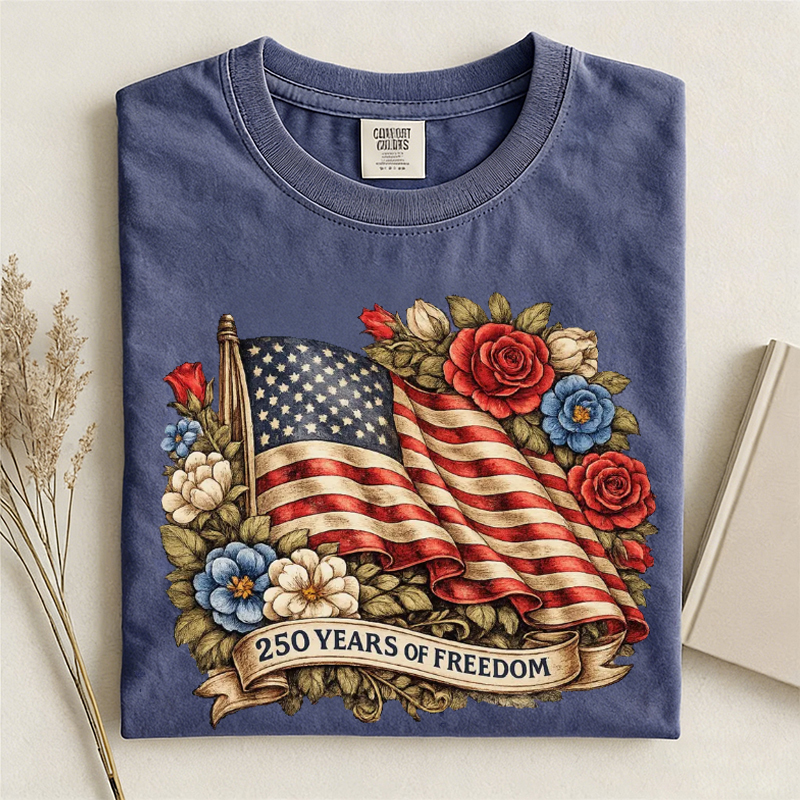 1776 2026 Land Of The Free Patriotic T-shirt