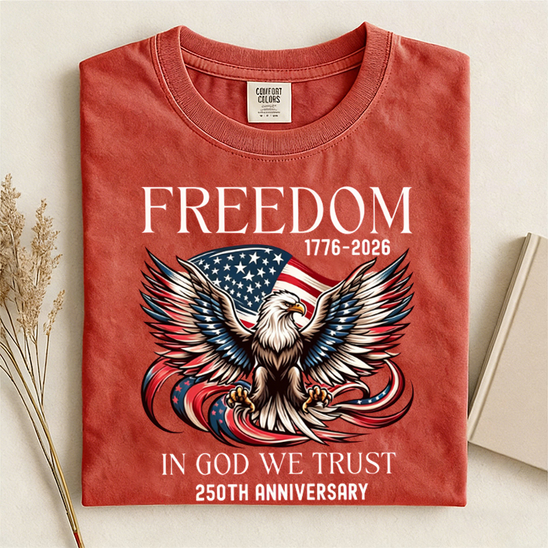 1776 2026 Land Of The Free Patriotic T-shirt