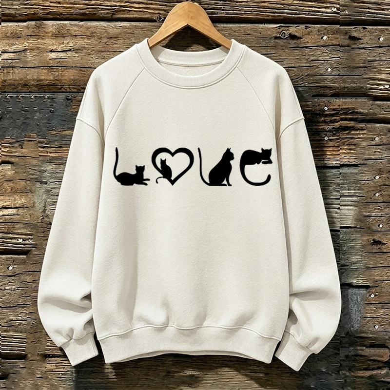 Funny Cat Love Sweatshirt