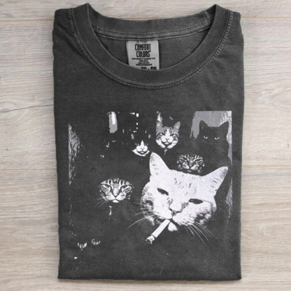 Funny Gangster Cat T-shrit