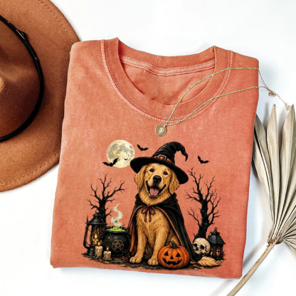 Golden Witch Halloween T-Shirt