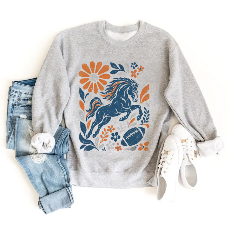 Denver Retro Football Sweatshirt
