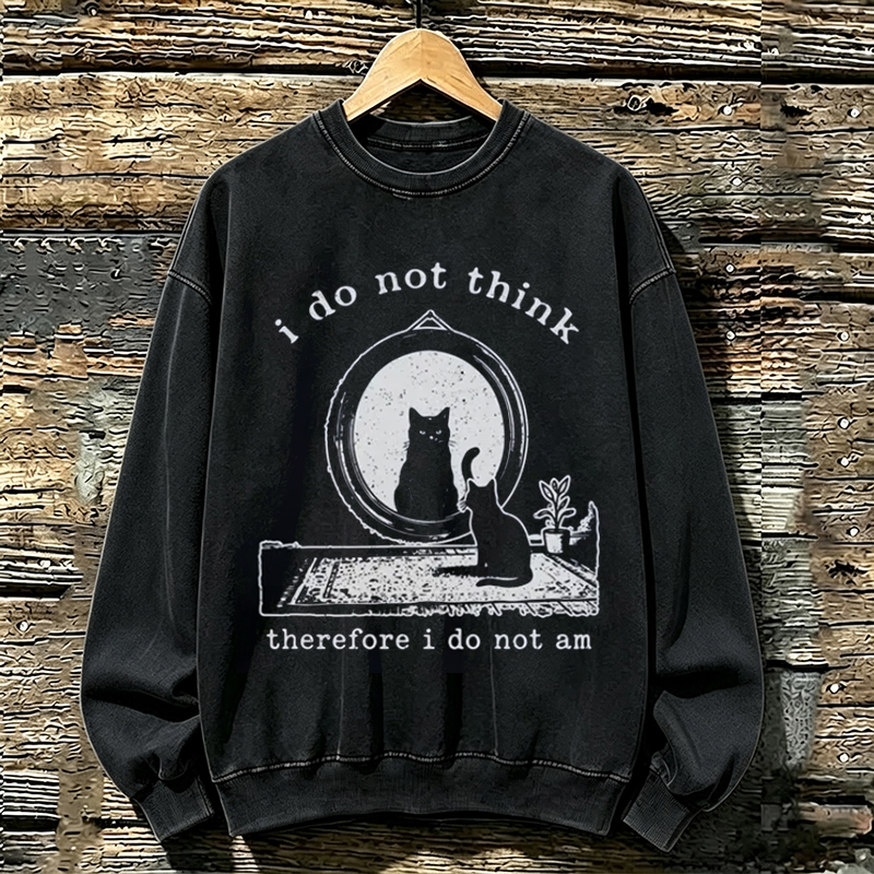 Nostalgic Retro Cat Sweatshirt
