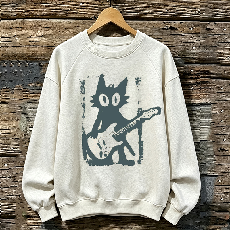 Rock Star Cat Sweatshirt