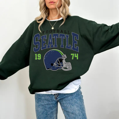 Seattle Football Retro Sweatshirt