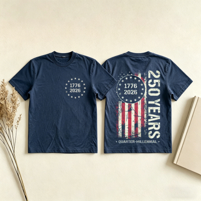 1776 2026 Land Of The Free Patriotic T-shirt