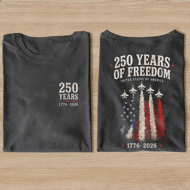 1776 2026 Land Of The Free Patriotic T-shirt