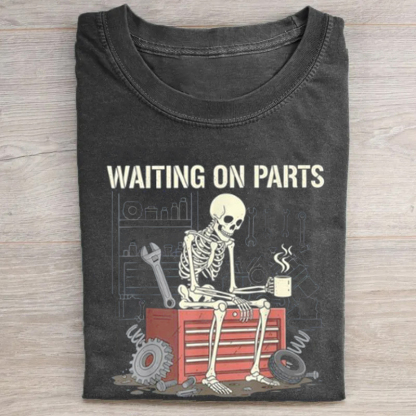 Humorous Skeleton Auto Mechanic T-shirt