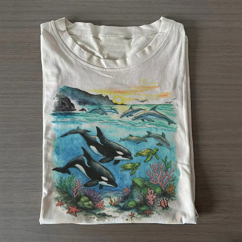 Vintage Ocean Life 90s T-shirt