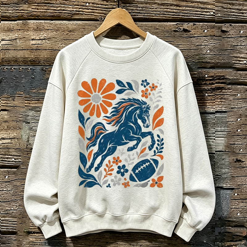 Denver Retro Football Sweatshirt