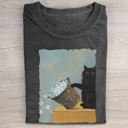 No Ice Van Gogh Cat T-shirt