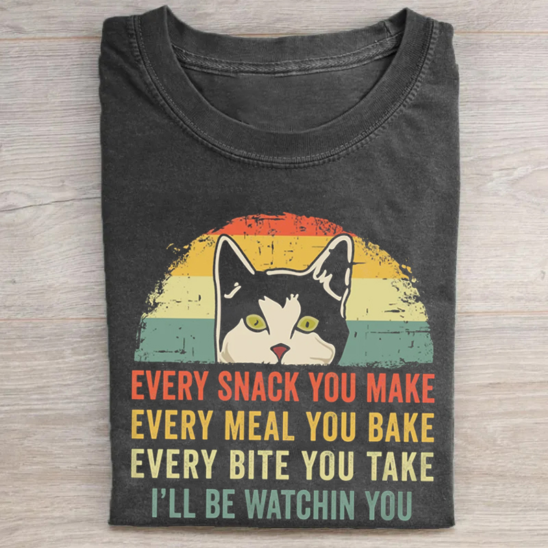 I Will Be Watching You Cat T-shirt