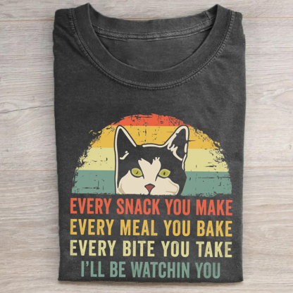 I Will Be Watching You Cat T-shirt