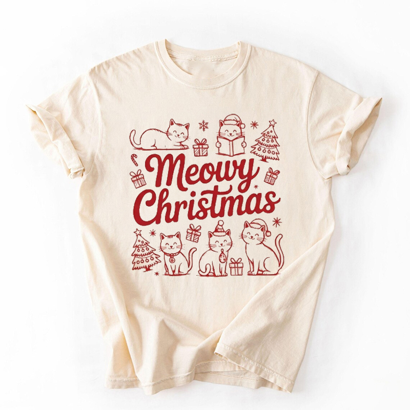 Christmas Cat T-shirt