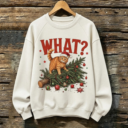 Funny Christmas Cat Sweatshirt