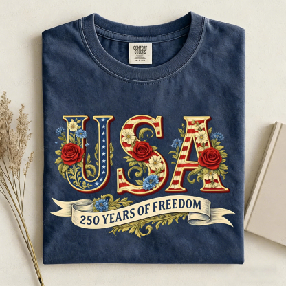 1776 2026 Land Of The Free Patriotic T-shirt
