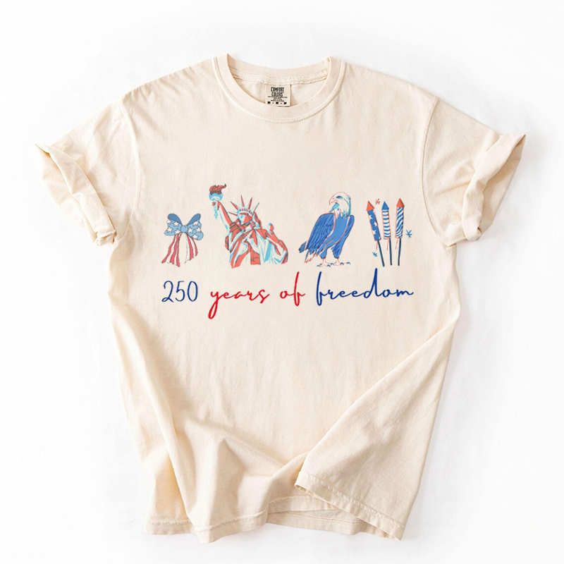 1776 2026 Land Of The Free Patriotic T-shirt